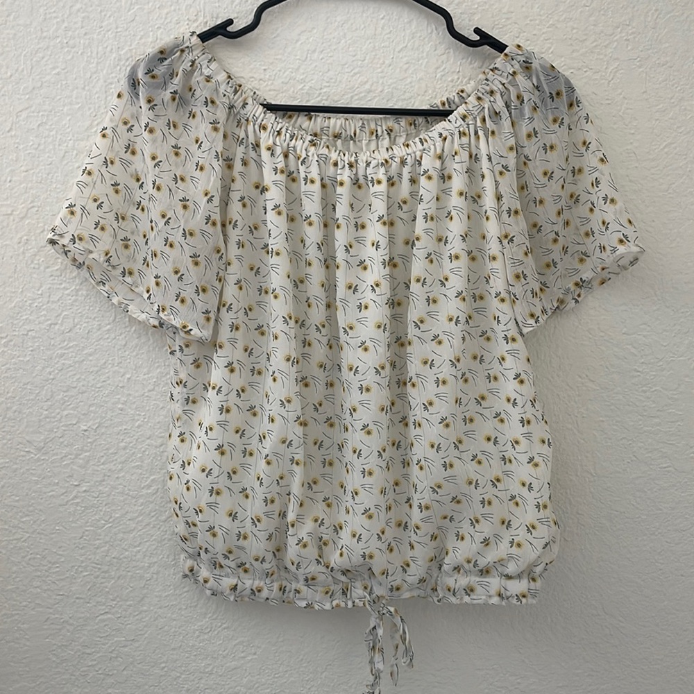 Floral printed Culleen Tie Bottom Blouse